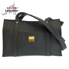 美品 MCM エム シー エム ヴィセトス ブラック 黒 ゴールド金具 PVC トートバッグ ショルダーバッグ レディース 602793【中古】のサムネイル