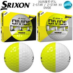 2025 Srixon Z-STAR DIVIDE / Z-STAR XV DIVIDE Golf Balls, Yellow/White, 1 Dozen (12 balls), US Specification, SRIXON Z-Star Divide Two-Tone Color, Brand New, Unused