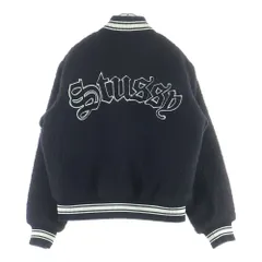 STUSSY (ステューシー) Casentino Wool Varsity Jacket カセンティーノ ウール バーシティ ジャケット ブラックのサムネイル