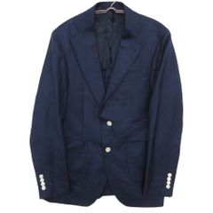 CAMICIANISTA 카미챠니스타 테일러드 재킷 에르메네질도제니아 원단 울 실크 되돌아 3B 아우터 네이비 S[S] 맨즈 [중고]