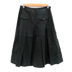 ソニア ソニアリキエル SONIA SONIA RYKIEL プリーツスカート ミモレ丈 40 L 黒 ブラック /HO25のサムネイル
