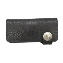 EVISU エビス 長財布 クロコ型押し レザー ウォレット 美品 EVISU エヴィス 長財布 クロコ型押しレザー ド根性ウォレット