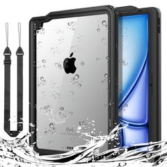 [신품] Dadanism iPad Air 11인치 M4/M3/M2 케이스 Air 11 제8/7/6세대 커버 제5/4세대 10.9인치용 방수 커버 완전 방수 태블릿 케이스 IPX68 밀봉 내충격 전면 보호 목걸이식 스트랩 첨부 1