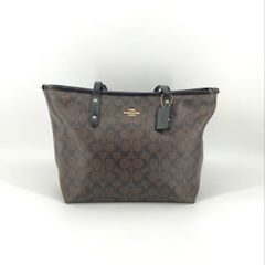 新品】COACH ジップ トップ トートバッグ シグネチャー A4 4455 - メルカリ
