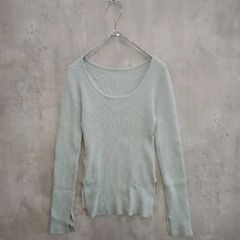 【美品】FRAY I.D（フレイ アイディ） カットソー・Tシャツ S グリーン系　ラメあり ラ・ヴェリタ古着 20260730-014