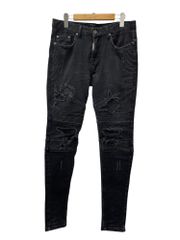 REPRESENT(リプレゼント) ストレッチ バイカーデニムパンツ ダメージ加工 スキニー 30 ブラック メンズ/025