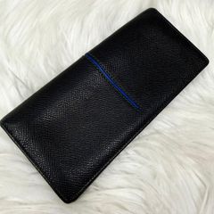 美品 TOD'S トッズ ロングウォレット 財布 小銭入れあり 青ライン