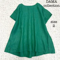 DAMA collection リネン100% ドロップショルダー プルオーバー フレア 