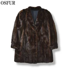 高級【OSFUR】Wood Notes 本毛皮コート ブラウン サイズ9（M） 2026年最新】osfurの人気アイテム - メルカリ