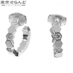 ショーメ Chaumet フープピアス ホワイトゴールド K18WG ビー ドゥ