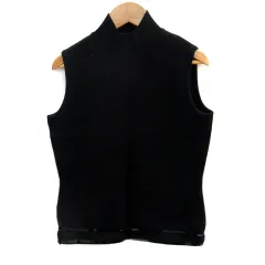 ハロッズ Harrods ニット カットソー ノースリーブ ボトルネック スパンコール 黒 ブラック /SM21のサムネイル