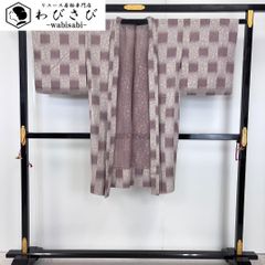 ☆ 夏着物 色無地 絽 羽田登喜男監修 さんび 亜麻色 K-4496 夏着物 色無地 絽 羽田登喜男監修 さんび 亜麻色 K-4496 - メルカリ