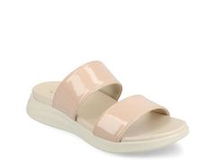 저니 레이디스 슈즈 샌들 Journee Janis Wedge Sandal Beige Patent 베이지