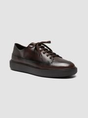 オフィチーネクリエイティブ メンズ シューズ スニーカー Officine Creative Release 001 Aero Buttero Nappa Dark Brown ブラウン