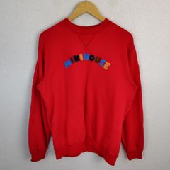MIKIHOUSE MEN'S ミキハウス ロゴスウェット レッド M メンズ 古着 レトロ アメカジ