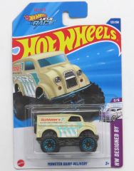 중고 ミニカー 1/64 MONSTER DAIRY DELIVERY ベージュ×ブルー 「Hot Wheels HW DESIGNED BY」 HYX28