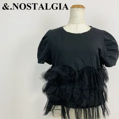 &.NOSTALGIA チュール切替Tシャツ カットソー ブラック 0534Kのサムネイル