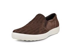 エコー メンズ シューズ スニーカー Ecco Soft 7 Woven SlipOn Mocha モカ
