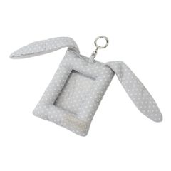☆ ドットxグレー ☆ トレカ パス ケース 推し活 かわいい トレカホルダー 推し活 レディース 持ち運び バッグチャーム パスケース トレカケース おしゃれ メンカラ 推しカラー カードケース かわいい 紛失防止 カード収納 チェキ ホルダー ケース