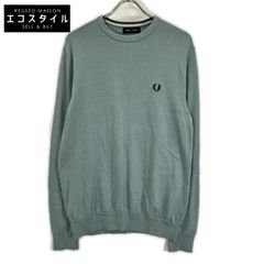 FRED PERRY　フレッドペリー　K9601 ライトグレー Classic Crew Neck Jumper　L