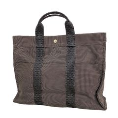Hermès エールライン トート PM キャンバス グレー フールトゥ 極美品