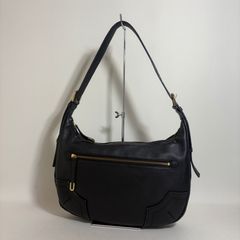 2607-120｜イヴサンローラン ショルダーバッグ レザー ブラック - メルカリ