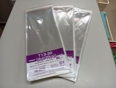 梱包用資材 シモジマ OPP袋 T13-30 ピュアパック テープ付き 100枚×3袋（300枚） 小物 雑貨 アクセサリー