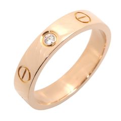 カルティエ CARTIER リング・指輪 ミニラブリング 1PD B4050700 K18PG（ピンクゴールド） ダイヤモンド ミニラブリング 1PD レディース Used A