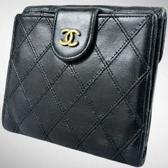 美品】CHANEL シャネル ココマーク ビコローレ Wホック コンパクト 二