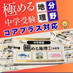 中学受験 暗記カード　極める地理(分野別)　サピックス　コアプラス　予習シリーズ 中学受験 暗記カード 極める地理(分野別) サピックス コアプラス 予習