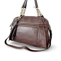 美品◎コールハーン　2wayショルダーバッグ　オールレザー ダークブラウン