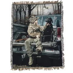 vintageラグ ブランケット マルチカバー タペストリー アート 絵画 風景 車 犬 アニマル 子ども Rug Blanket Art 4322