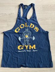 GOLD'S GYM リンガータンクトップ L ネイビー 横川尚隆 ゴールドジム