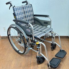 自走用車椅子 折りたたみ アルミ カワムラサイクル KAJ202SB