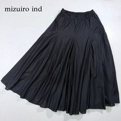 2025 美品】mizuiro ind ボリュームフレアスカート FREE 黒 ミズイロ