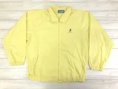 POLO SPIRIT アメカジ トラッド スポーツ ストリート ジップアップ ドッグイヤー ブルゾン ハリントン ジャケット メンズ L 黄色