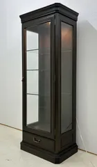 【マルニ】地中海　照明付き　コレクションケース　キュリオケース　ガラスキャビネット　収納