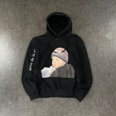 Acme' De La Vie ADLV BABY FACE HOODIE BLACK WINTER BOY アクメドラビ スウェット スウェット パーカー フーディー プルオーバー ベビーフェイス グラフィック プリント ブラック
