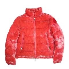 【中古】 MONCLER モンクレール コペンハーグ F10931A52100 V0080 コーデュロイ レッド ダウンジャケット メンズ レディース 25021342 AO