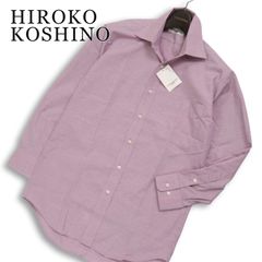 【新品 未使用】 HIROKO KOSHINO HOMME ヒロココシノ オム 通年★ 長袖 シャツ ワイシャツ Sz.37-78 メンズ