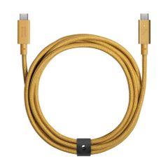 Native Union Type-C Belt Cable Pro - 240W USB-C to USB-C 2.4m 超強力充電ケーブル レザーストラップ付き - iPhone Air、17e、17 Pro Max、MacBook Pro 14 ...