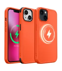 MobNano iPhone 14 ケース iPhone 13 ケース MagSafe対応 【2色の交換可能な角パーツ付き・DIY撞色デザイン】 耐衝撃 強力磁石 肌触り良い ナノコーティング 指紋防止 マット感 カバー ワイヤレス充電 アイフォン1 ...
