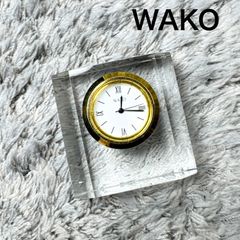 WAKO 和光 置時計 クリスタル クォーツ 不動品