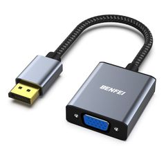 BENFEI DisplayPort - VGA 어댑터 남성 - 여성 금도금 코드 ...