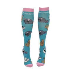 【送料無料】 クレイジードッグTシャツ レディース 靴下 アンダーウェア Unisex Chinchillin Funny Sarcastic Animal Compression Socks for