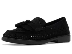 エコー レディース シューズ スリッポン・ローファー Ecco Dress Classic 15 Perforated Tassel Black Suede ブラック