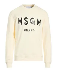 エムエスジイエム メンズ アウター パーカー・スウェット MSGM Off White オフホワイト