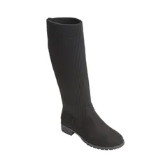 コンフォートビュー レディース シューズ ブーツ・レインブーツ トール Comfortviewomens The Antonella Tall Calf Boot Black ブラック