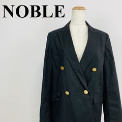 NOBLE ノーブル ハーフスリーブボクシージャケット リネン混 S