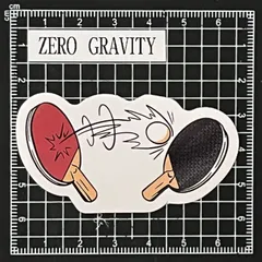 M124　スポーツデザイン防水ステッカーZEROGRAVITY